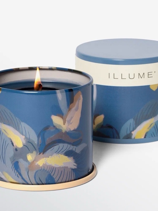 Voluspa Other - Illume Citrus Crush Voluspa Blue Floral Decorative Candle Demi Tin and Top